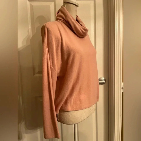 Z Supply The Soft Spun Skimmer Mock Pullover Light Pink Size XS - Picture 6 of 11